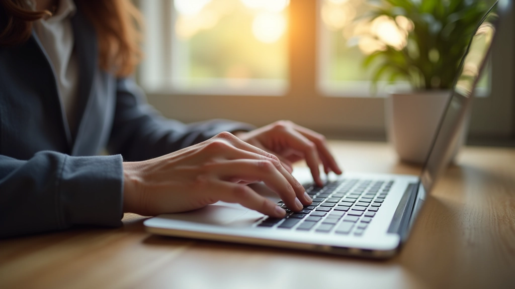 Laptop z ekranem pokazującym dwa oddzielne konta bankowe i jedno wspólne